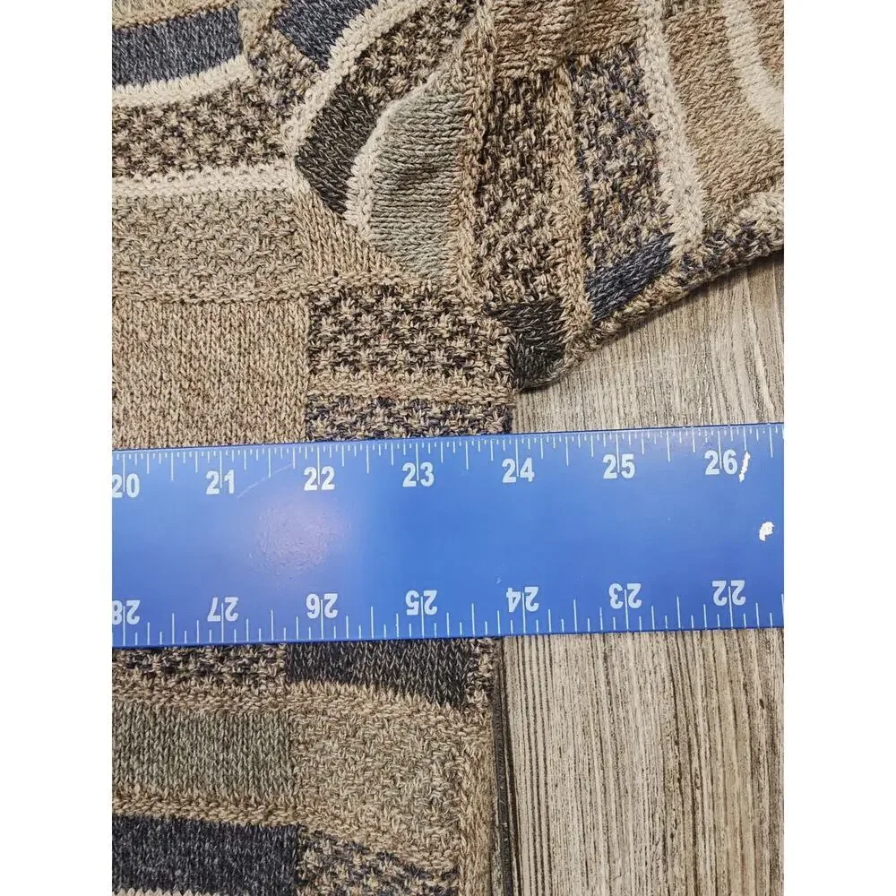 Vintage 90s Haggar Sweater Men's XL Acrylic Cotton Blend Grandpa Grunge